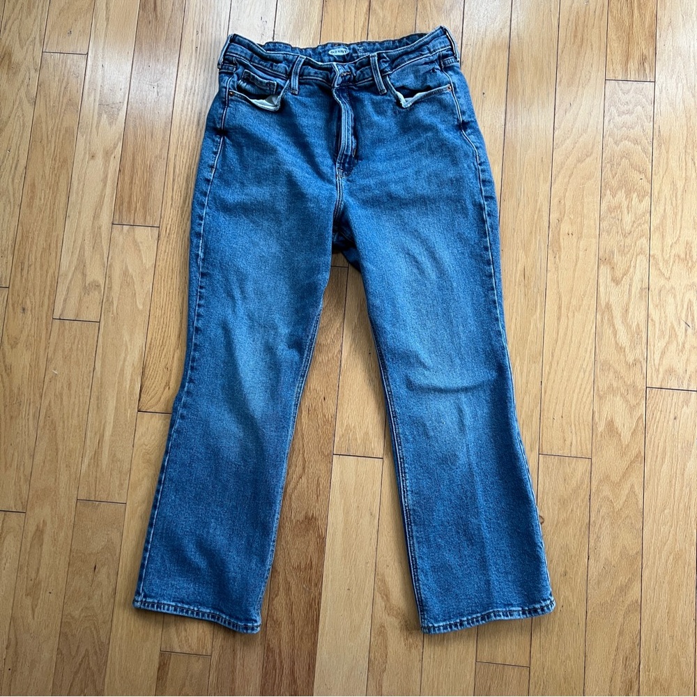 Old Navy Medium Blue High-Rise Women's Jeans